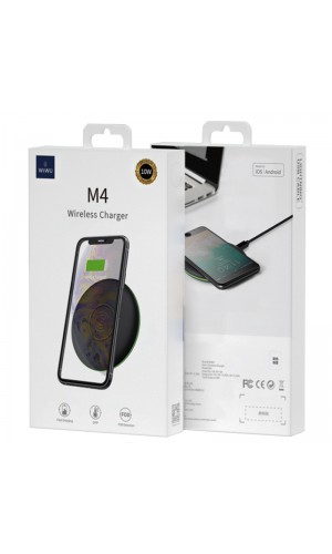 Беспроводное зарядное устройство WiWU M4 Wireless Desktop Charger чёрное