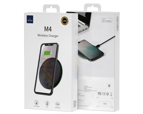 Беспроводное зарядное устройство WiWU M4 Wireless Desktop Charger чёрное