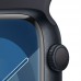 Apple Watch Series 9, 45 мм, корпус из алюминия цвета «тёмная ночь», спортивный ремешок цвета «тёмная ночь», размер в ассортименте