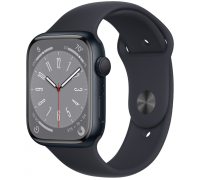 Часы Apple Watch Series 8 GPS 45мм корпус из алюминия темная ночь + ремешок Черный